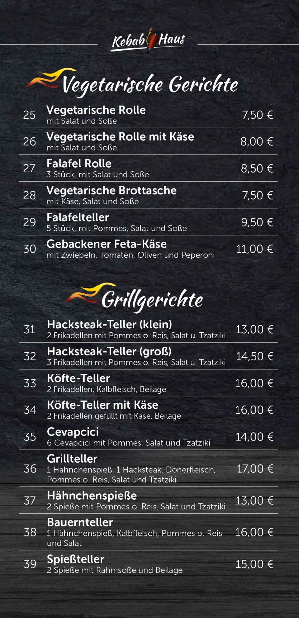 Speisekarte – Seite 3